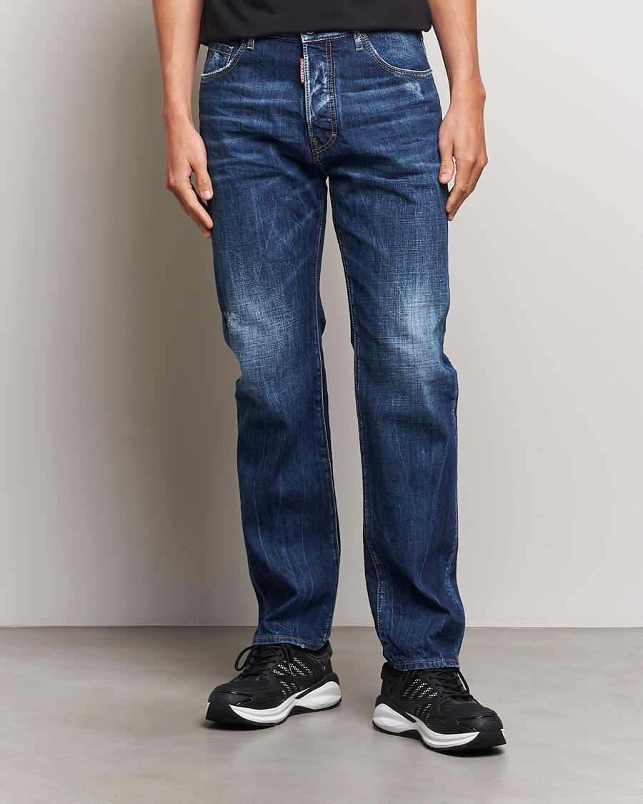 Mies | Farkut | Dsquared2 | 642 Loose Jeans Medium Blue
