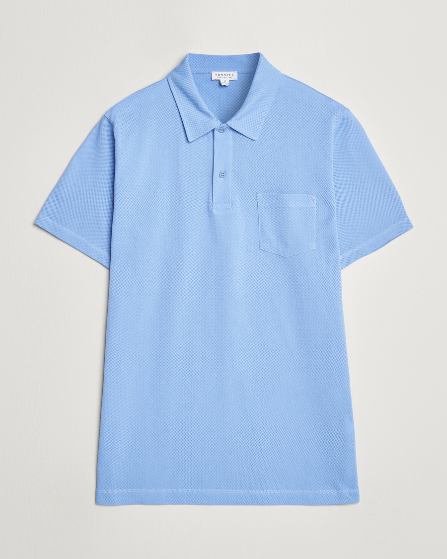 Mies | Pikeet | Sunspel | Riviera Polo Shirt Cool Blue