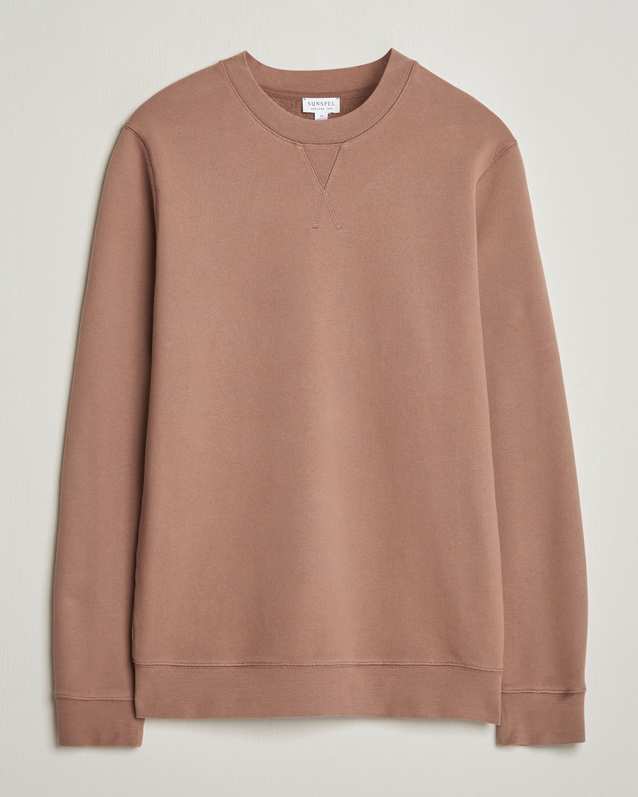 Mies | Puserot | Sunspel | Loopback Sweatshirt Dark Sand