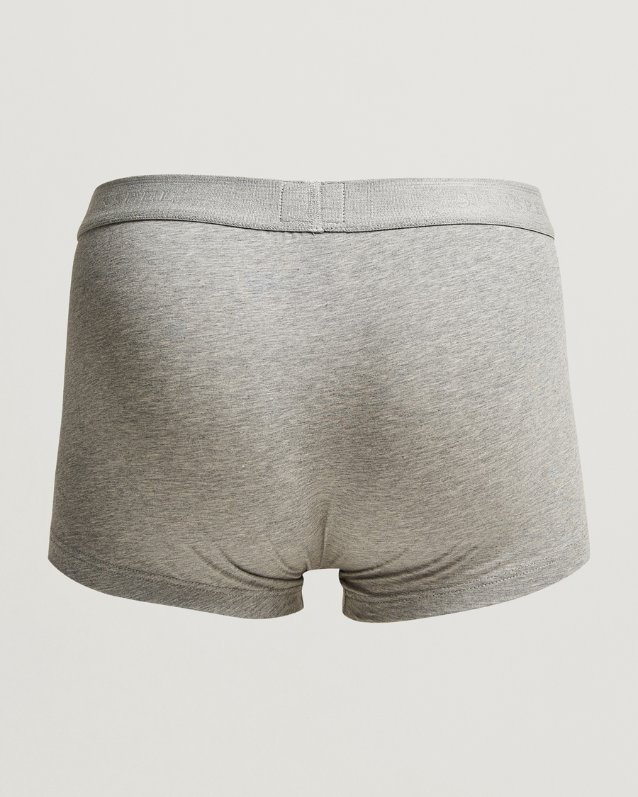 Mies | Uutuudet | Sunspel | 3-Pack Cotton Stretch Trunk Grey