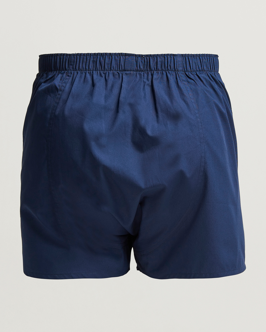 Mies | Uutuudet | Sunspel | Classic Woven Cotton Boxer Shorts Navy