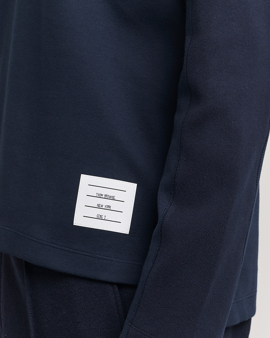 Mies | T-paidat | Thom Browne | Long Sleeve 4-Bar T-Shirt Navy