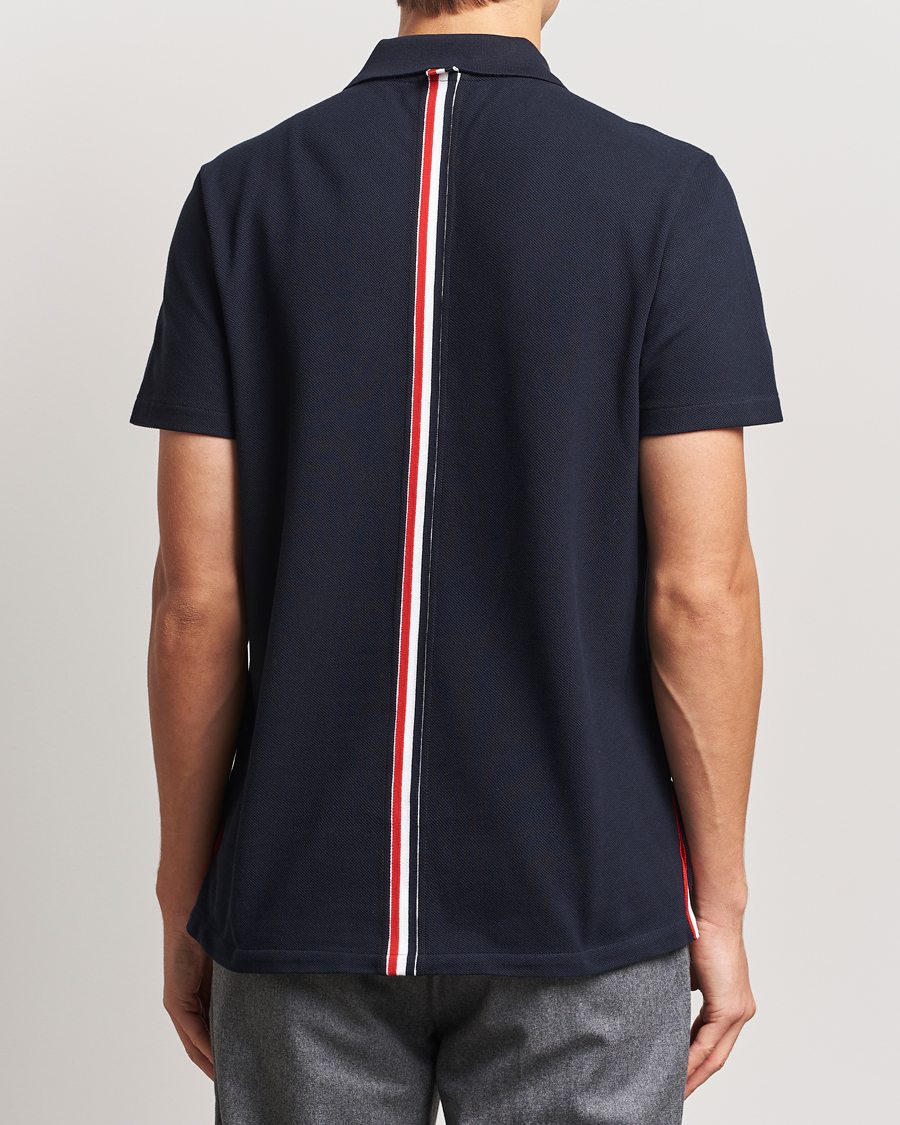 Mies | Pikeet | Thom Browne | Relaxed Fit Short Sleeve Polo Navy