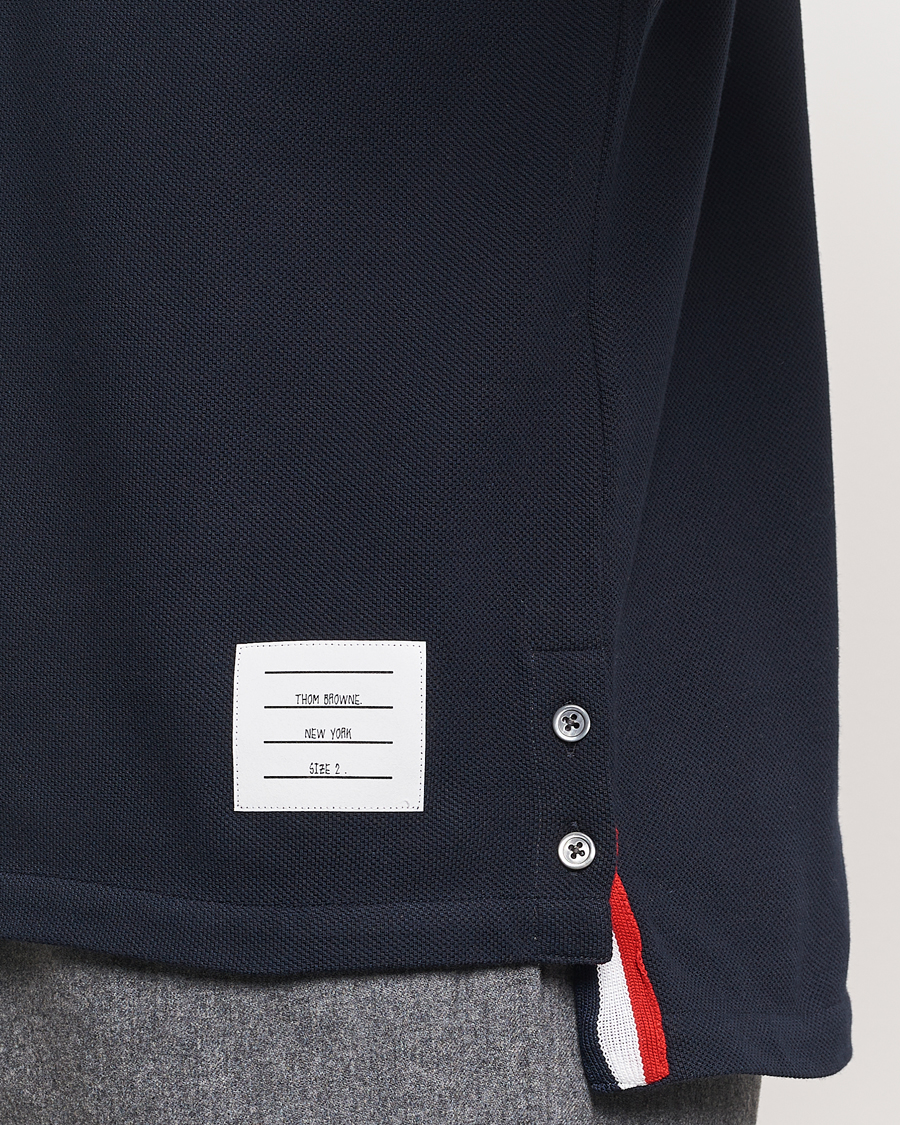 Mies | Pikeet | Thom Browne | Relaxed Fit Short Sleeve Polo Navy