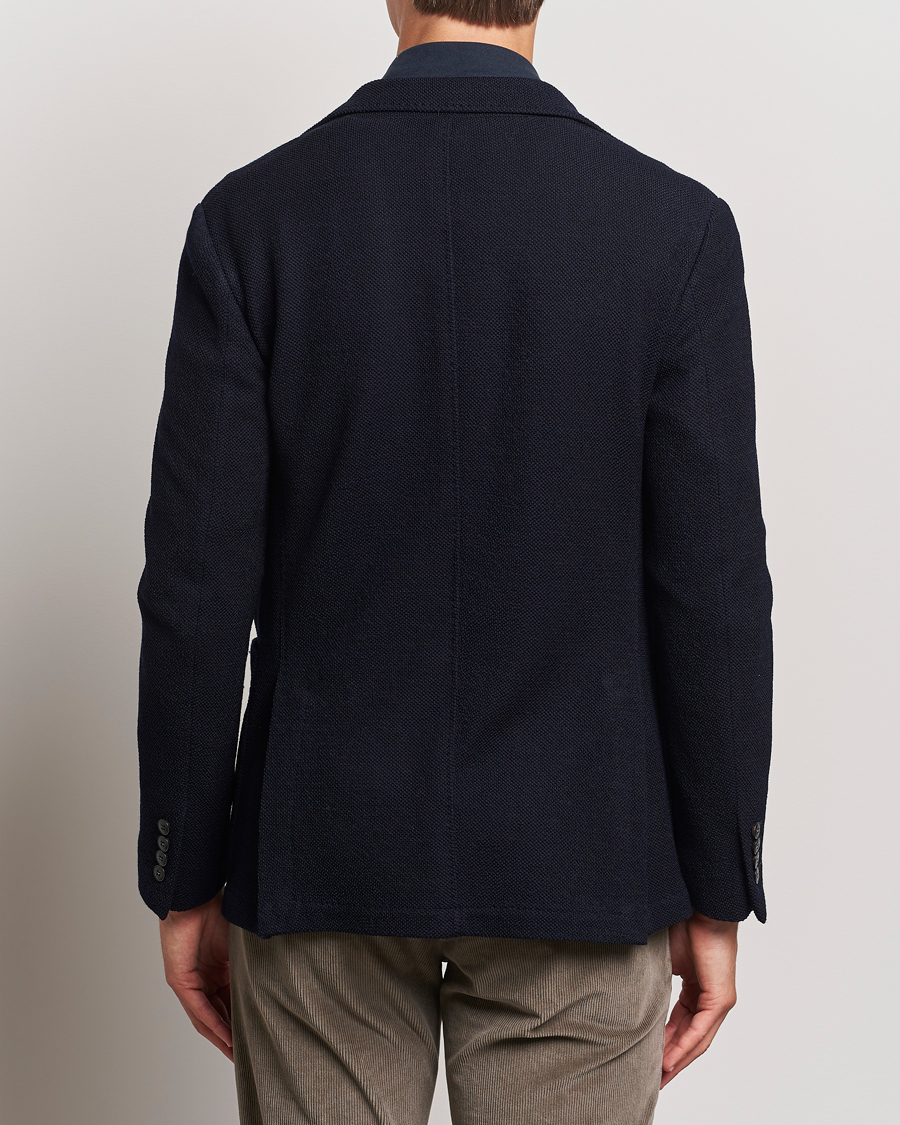 Mies | Pikkutakit | Canali | Structured Wool Jersey Blazer Navy