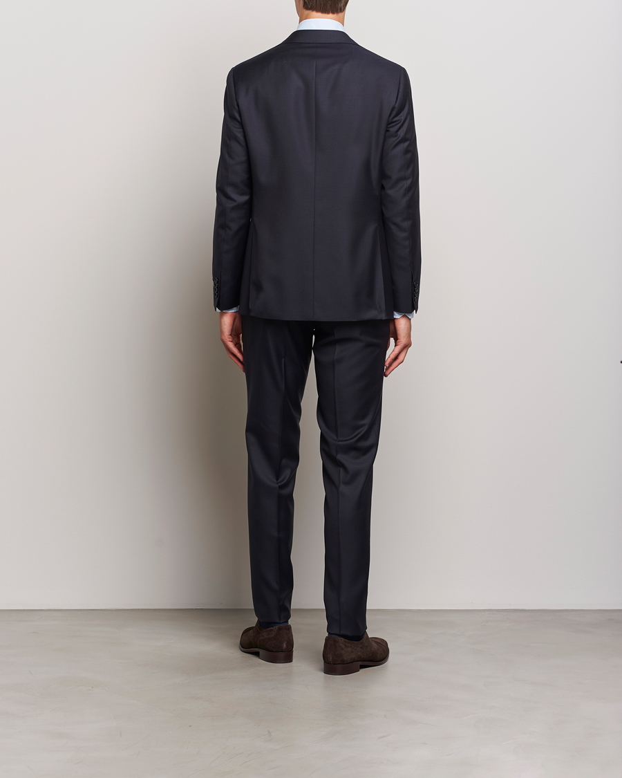 Mies | Puvut | Canali | Super 130s Wool Capri Suit Navy