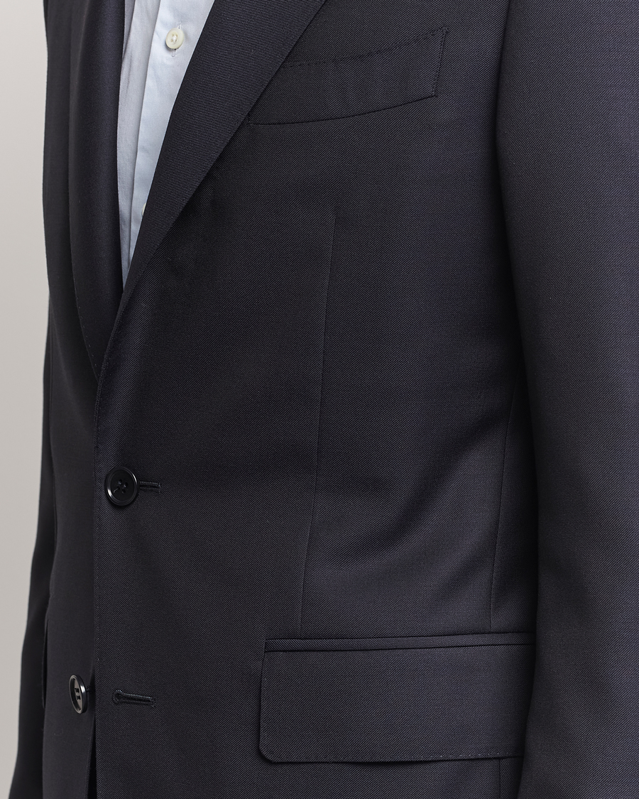 Mies | Puvut | Canali | Super 130s Wool Capri Suit Navy