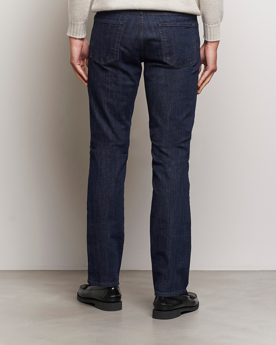 Mies | Farkut | Canali | Slim Fit Stretch Denim Dark Rinse