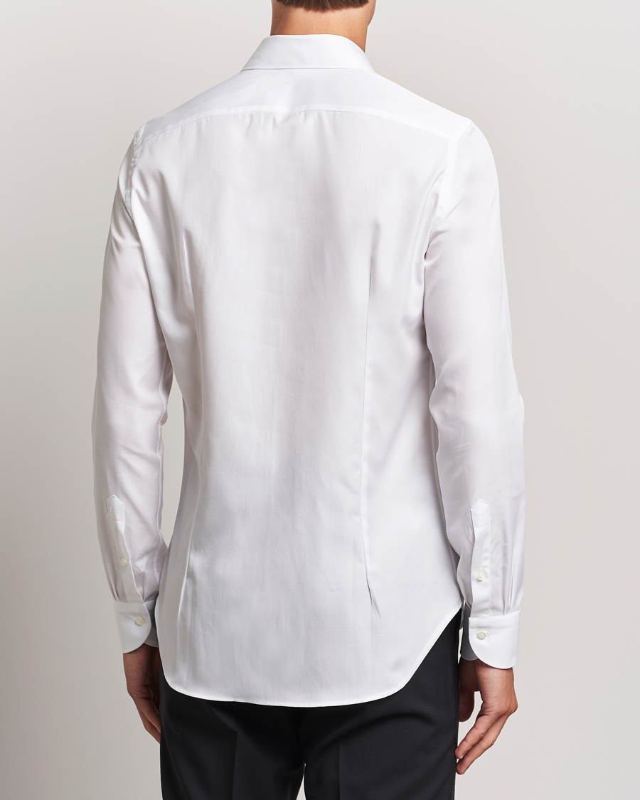 Mies | Kauluspaidat | Canali | Slim Fit Cotton Shirt White