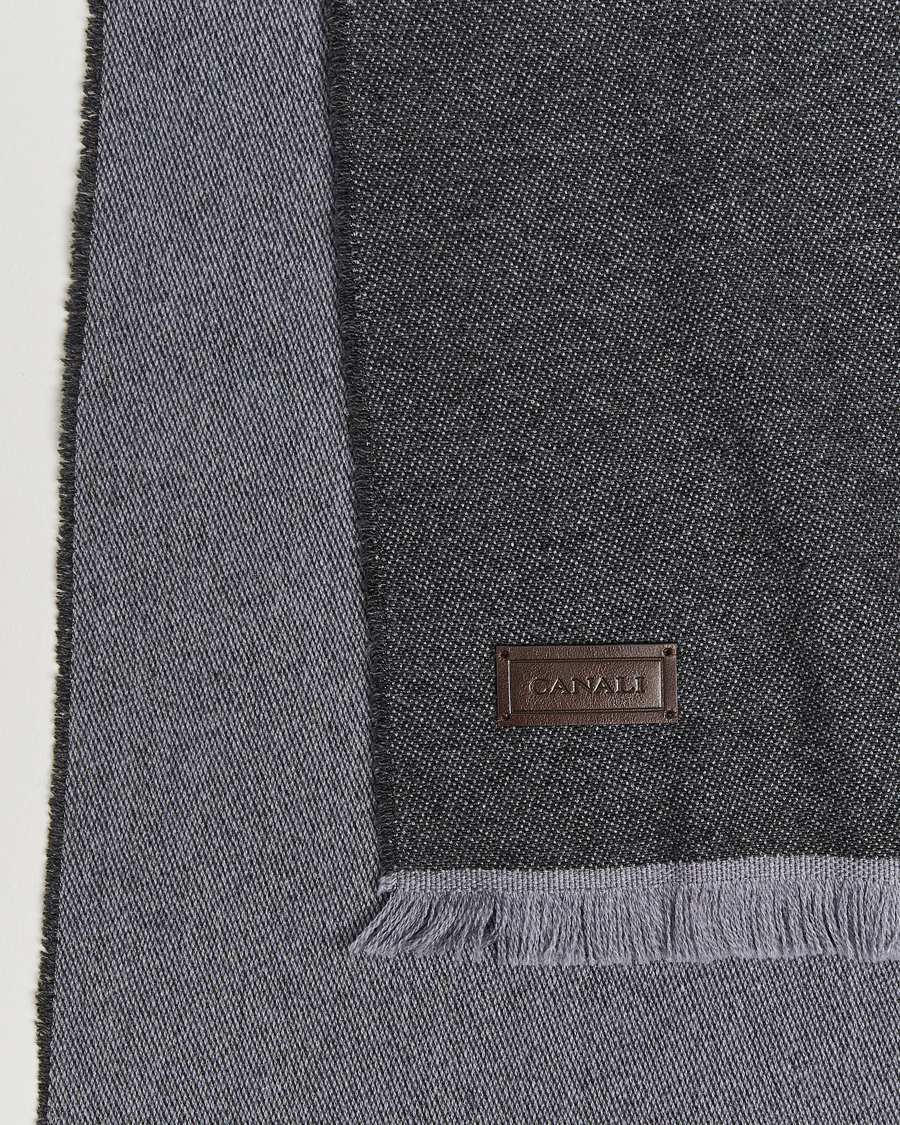 Mies | Canali Wool/Cashmere Scarf Grey Melange | Canali | Wool/Cashmere Scarf Grey Melange