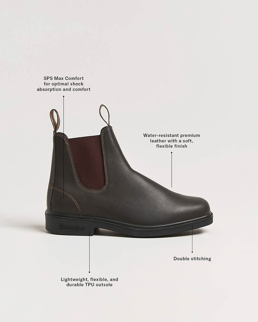 Mies | Nilkkurit | Blundstone | 062 Dress Leather Chelsea Boot Stout Brown