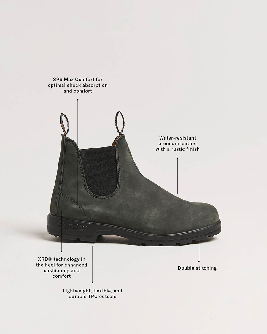 Mies | Nilkkurit | Blundstone | 587 Original Leather Chelsea Boot Rustic Black