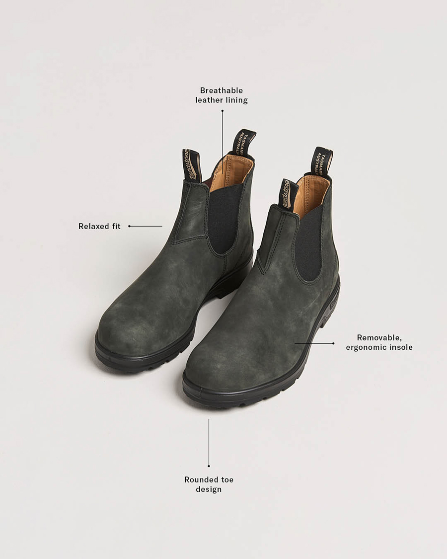 Mies | Nilkkurit | Blundstone | 587 Original Leather Chelsea Boot Rustic Black