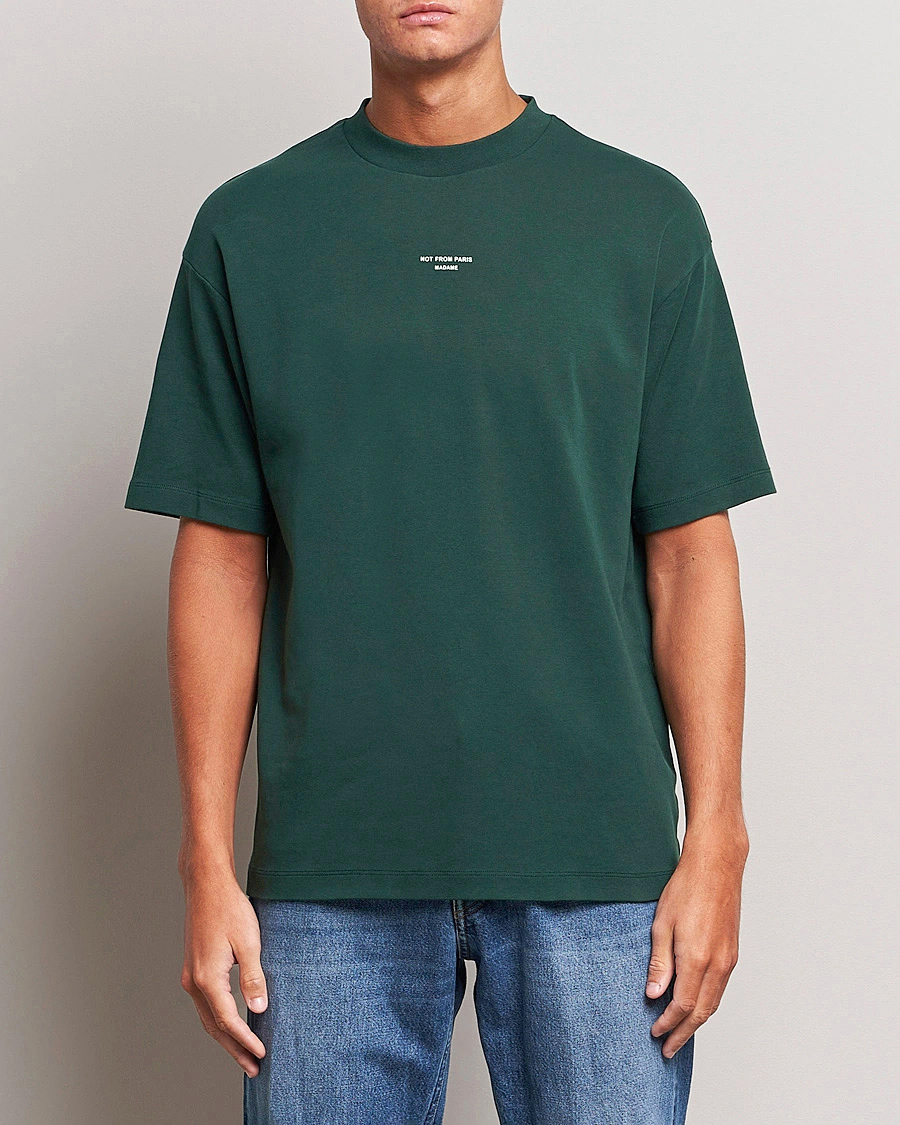 Mies | T-paidat | Drôle de Monsieur | Classic Slogan T-Shirt Dark Green