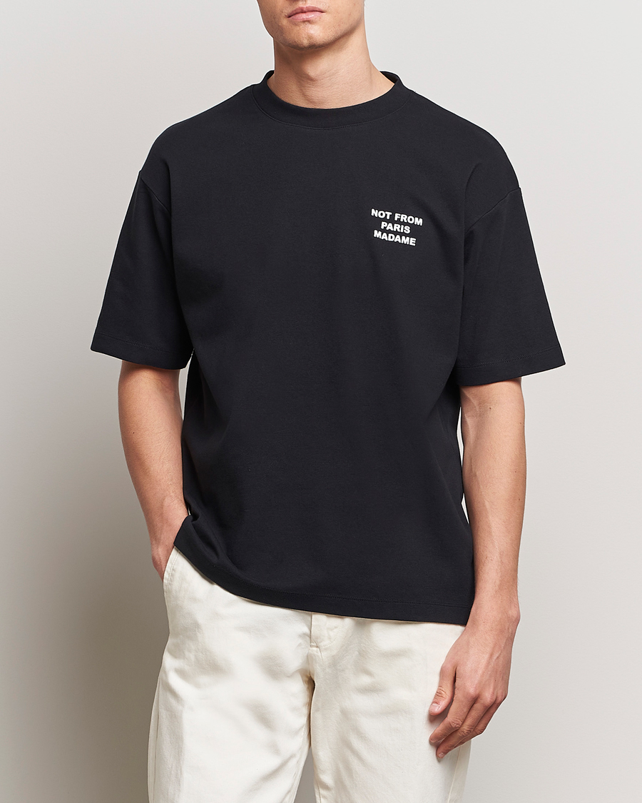 Mies | Contemporary Creators | Drôle de Monsieur | Slogan T-Shirt Black