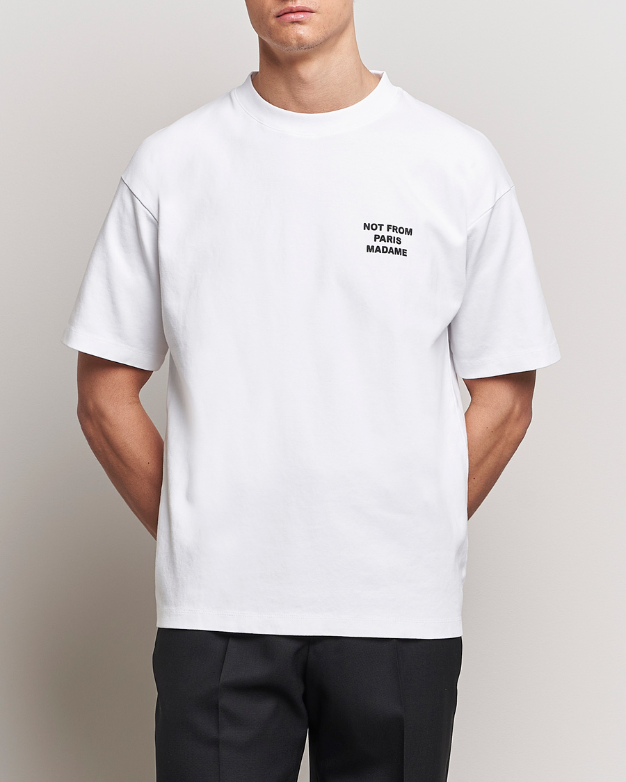 Mies | Uutuudet | Drôle de Monsieur | Slogan T-Shirt Optic White