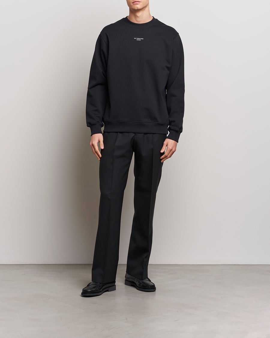 Mies | Puserot | Drôle de Monsieur | Classic Slogan Sweatshirt Black