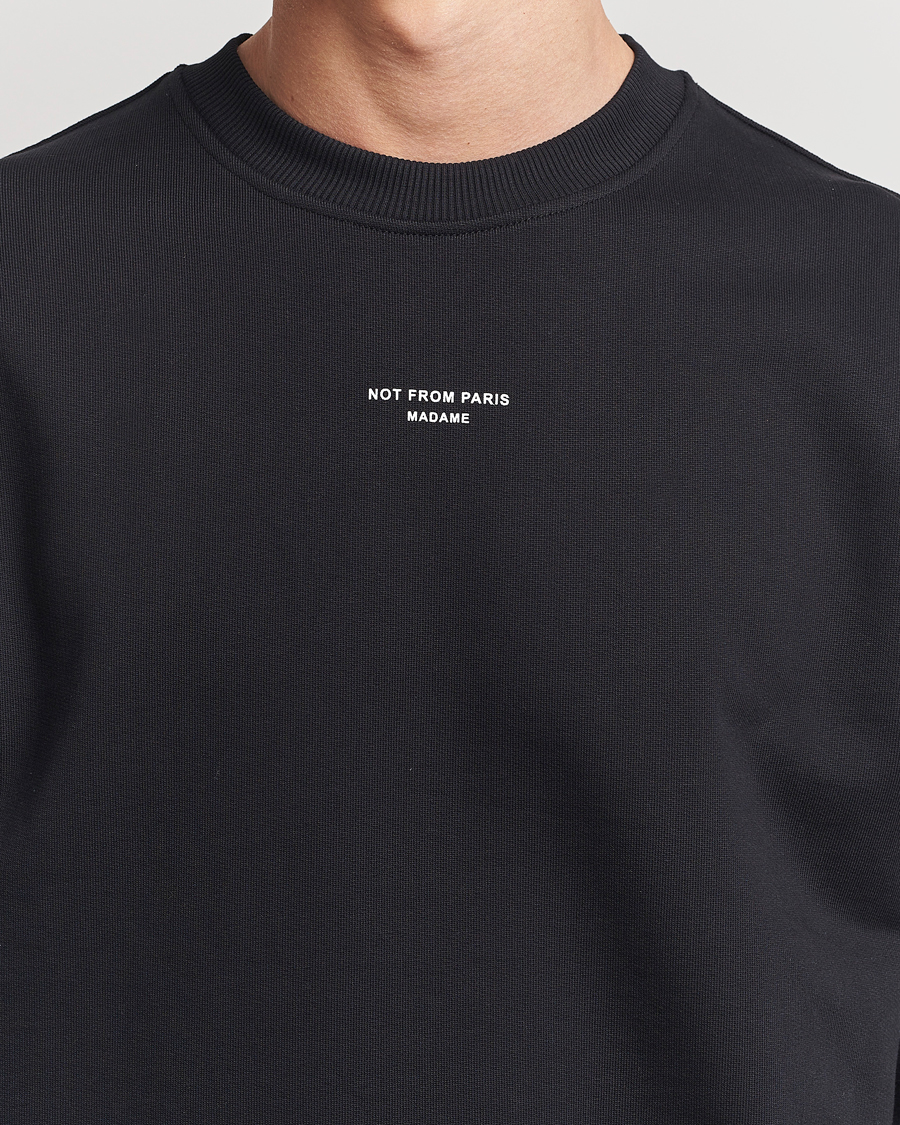 Mies | Puserot | Drôle de Monsieur | Classic Slogan Sweatshirt Black