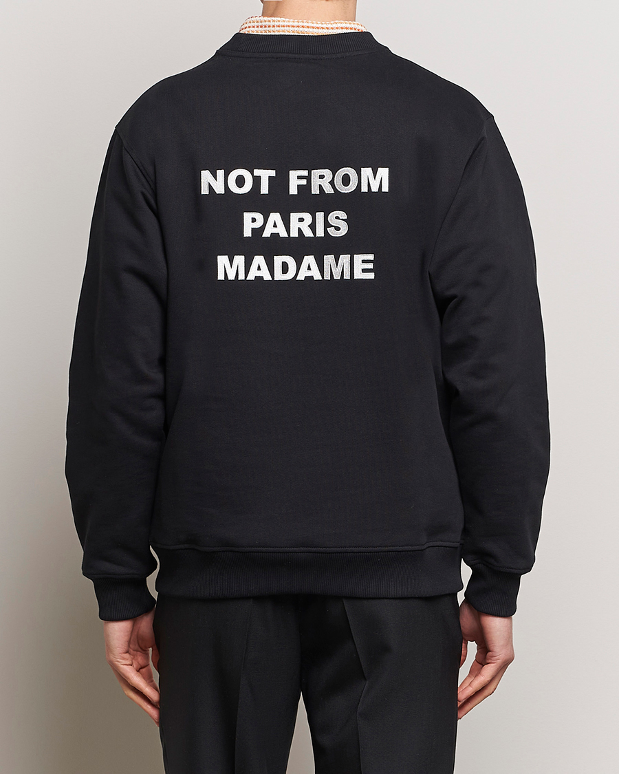 Mies | Puserot | Drôle de Monsieur | Slogan Sweatshirt Black