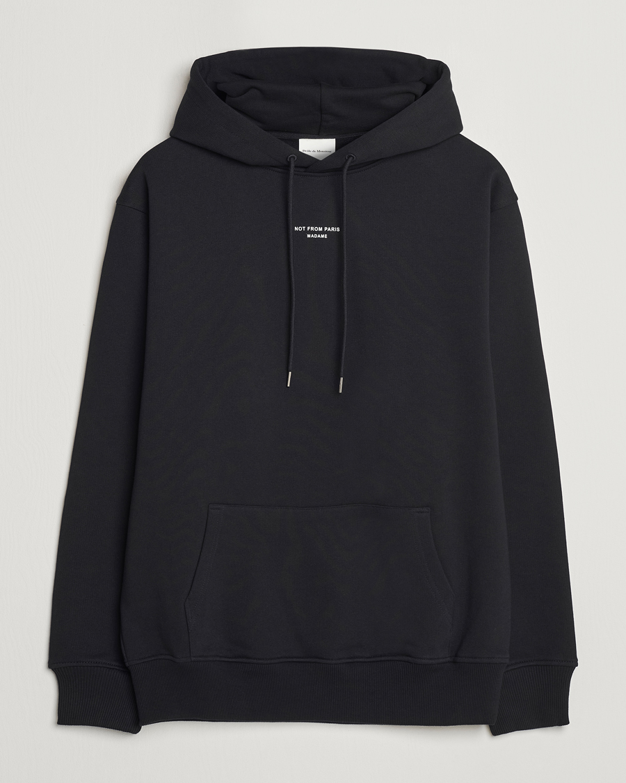 Mies | Puserot | Drôle de Monsieur | Classic Slogan Hoodie Black
