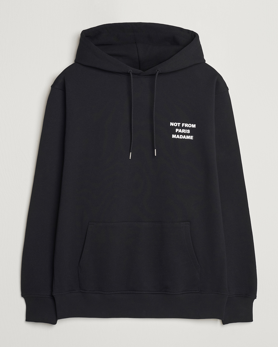 Mies | Puserot | Drôle de Monsieur | Slogan Hoodie Black