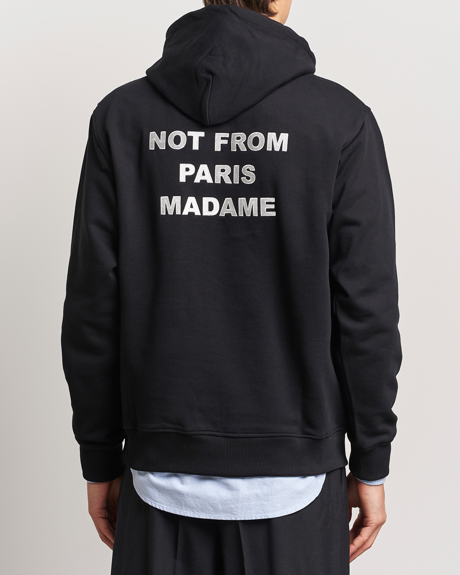Mies | Puserot | Drôle de Monsieur | Slogan Hoodie Black