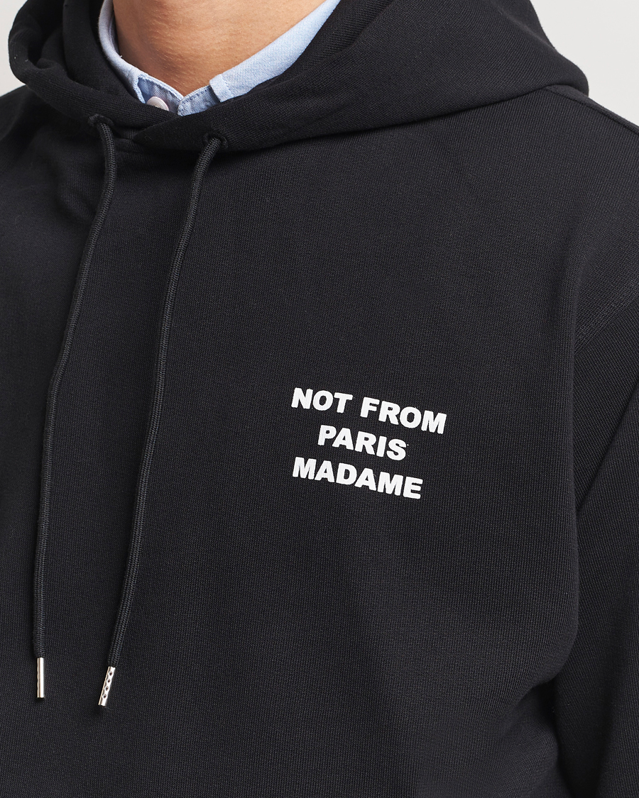 Mies | Puserot | Drôle de Monsieur | Slogan Hoodie Black