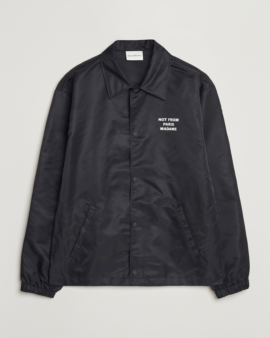Mies | Takit | Drôle de Monsieur | La Veste Slogan Jacket Black
