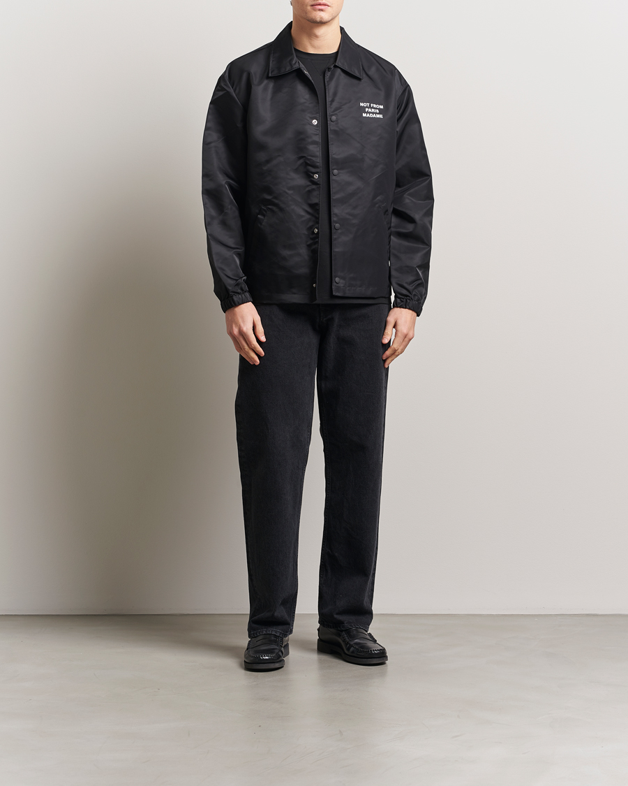 Mies | Takit | Drôle de Monsieur | La Veste Slogan Jacket Black