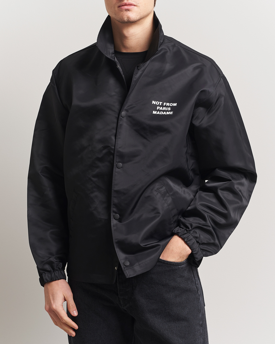 Mies | Takit | Drôle de Monsieur | La Veste Slogan Jacket Black