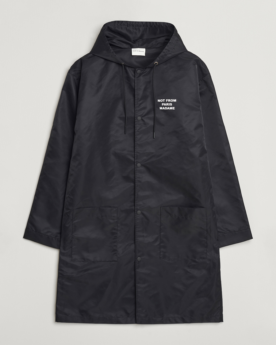 Mies | Takit | Drôle de Monsieur | La Parka Slogan Coat Black