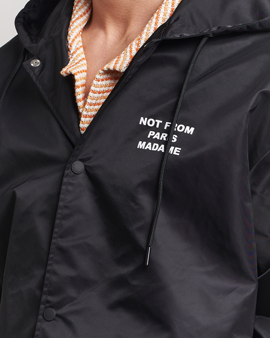 Mies | Takit | Drôle de Monsieur | La Parka Slogan Coat Black
