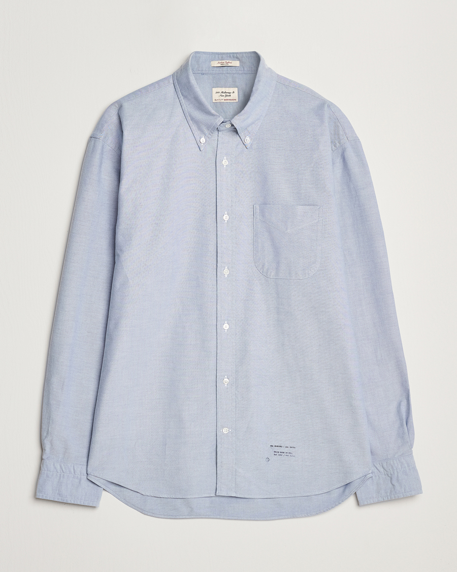 Mies | Kauluspaidat | GANT 240 Mulberry Street | Regular Fit US Oxford Shirt Blue Water