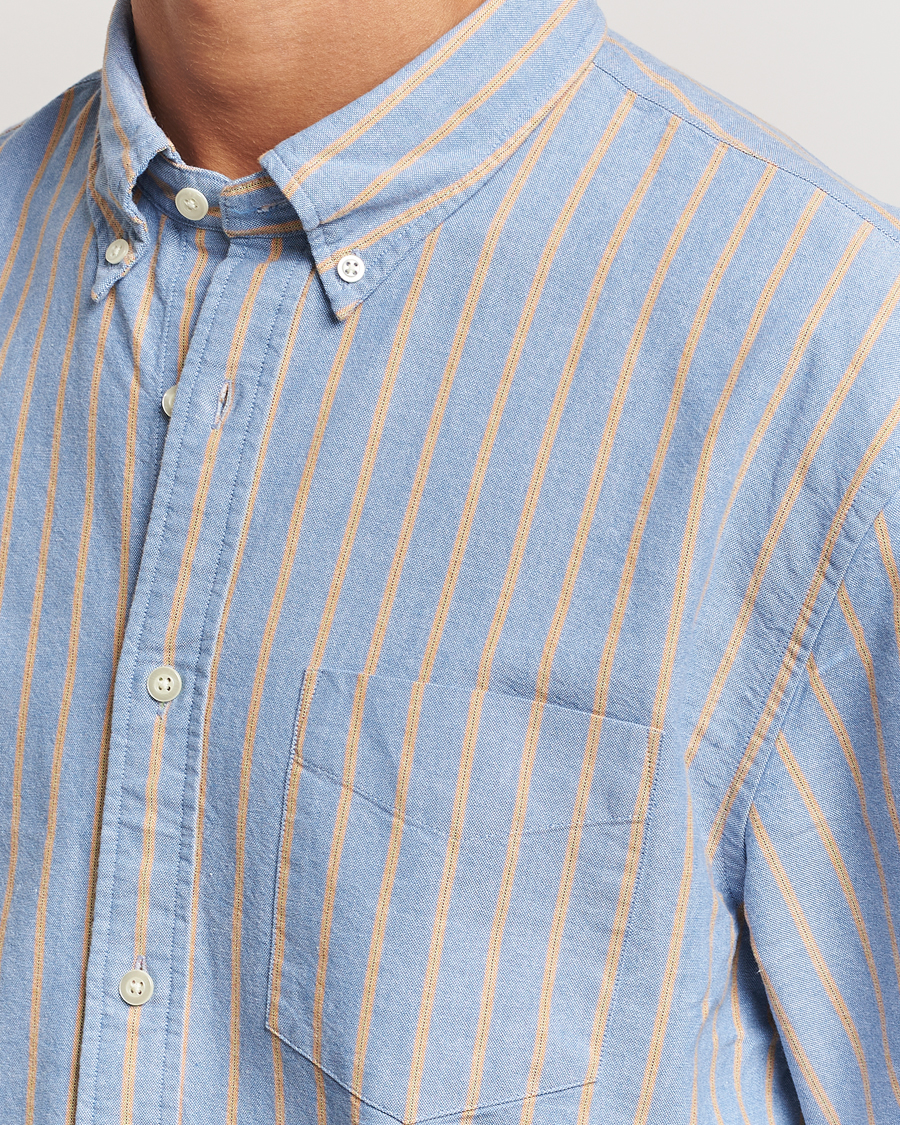 Mies | Kauluspaidat | GANT 240 Mulberry Street | Regular Fit Archive Oxford Striped Shirt Vintage Blue