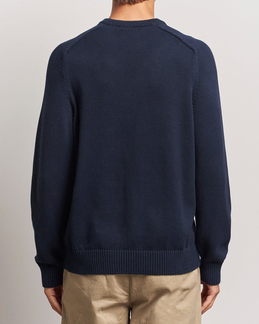 Mies | Puserot | GANT | Casual Cotton Saddle C-neck Evening Blue