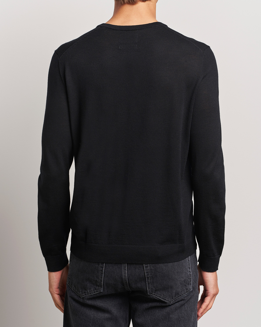 Mies | Puserot | GANT | Extrafine Merino Wool C-Neck Black