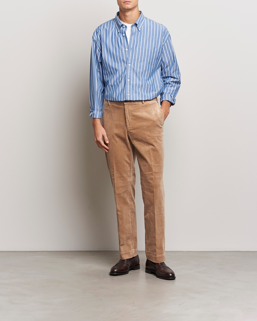 Mies | Kauluspaidat | GANT | Rel Herigate Poplin Stripe Shirt Lapis Blue