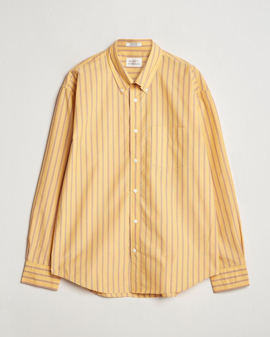 Mies | Kauluspaidat | GANT | Rel Herigate Poplin Stripe Shirt Faded Sunset
