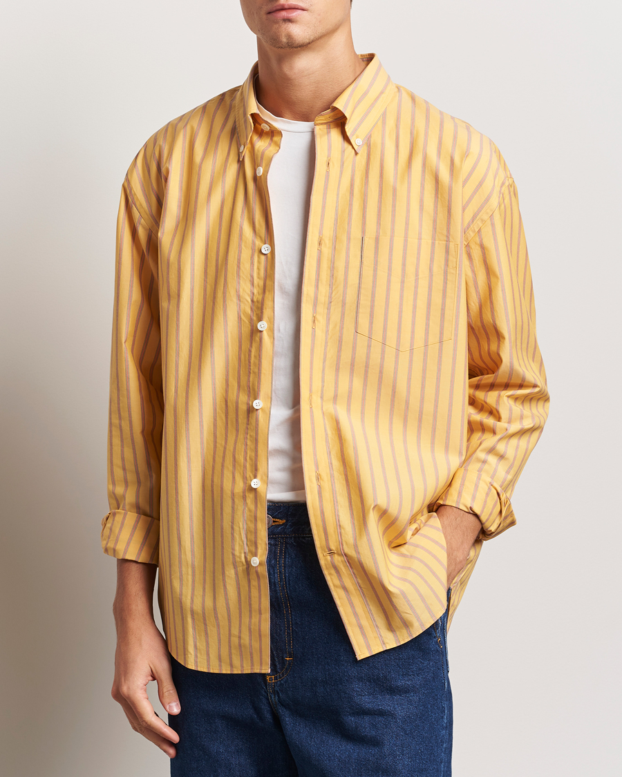Mies | Kauluspaidat | GANT | Rel Herigate Poplin Stripe Shirt Faded Sunset
