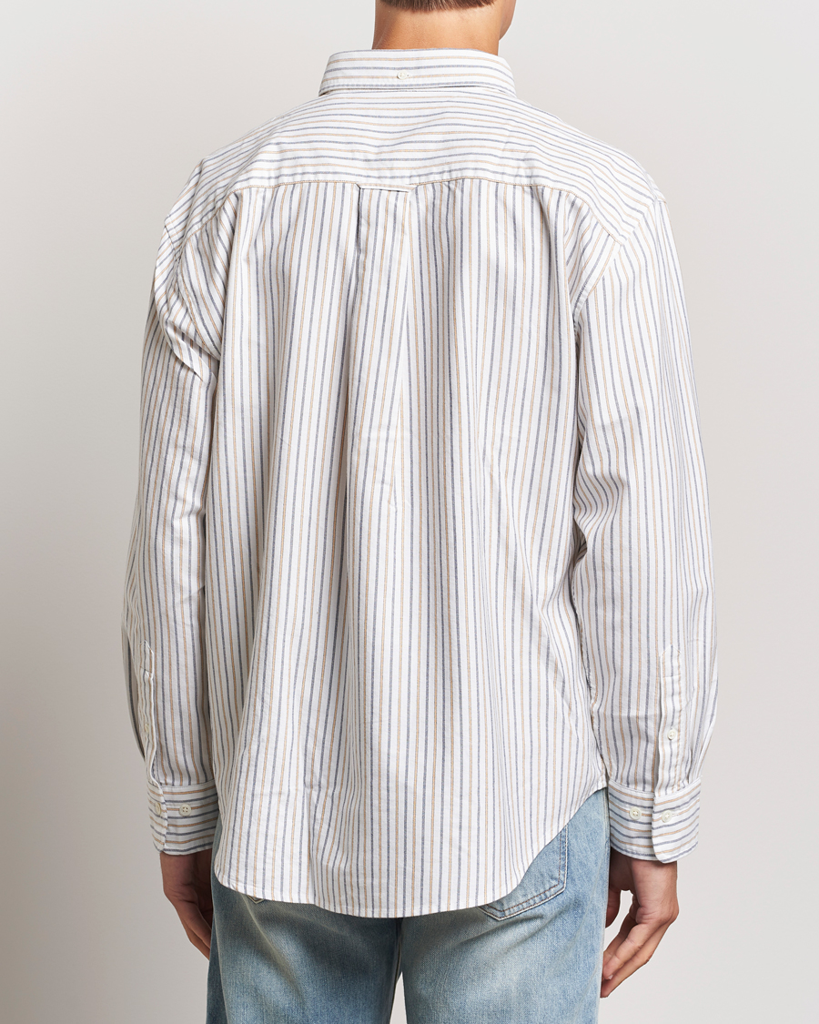 Mies | Kauluspaidat | GANT | Rel Herigate Oxford Stripe Shirt Eggshell