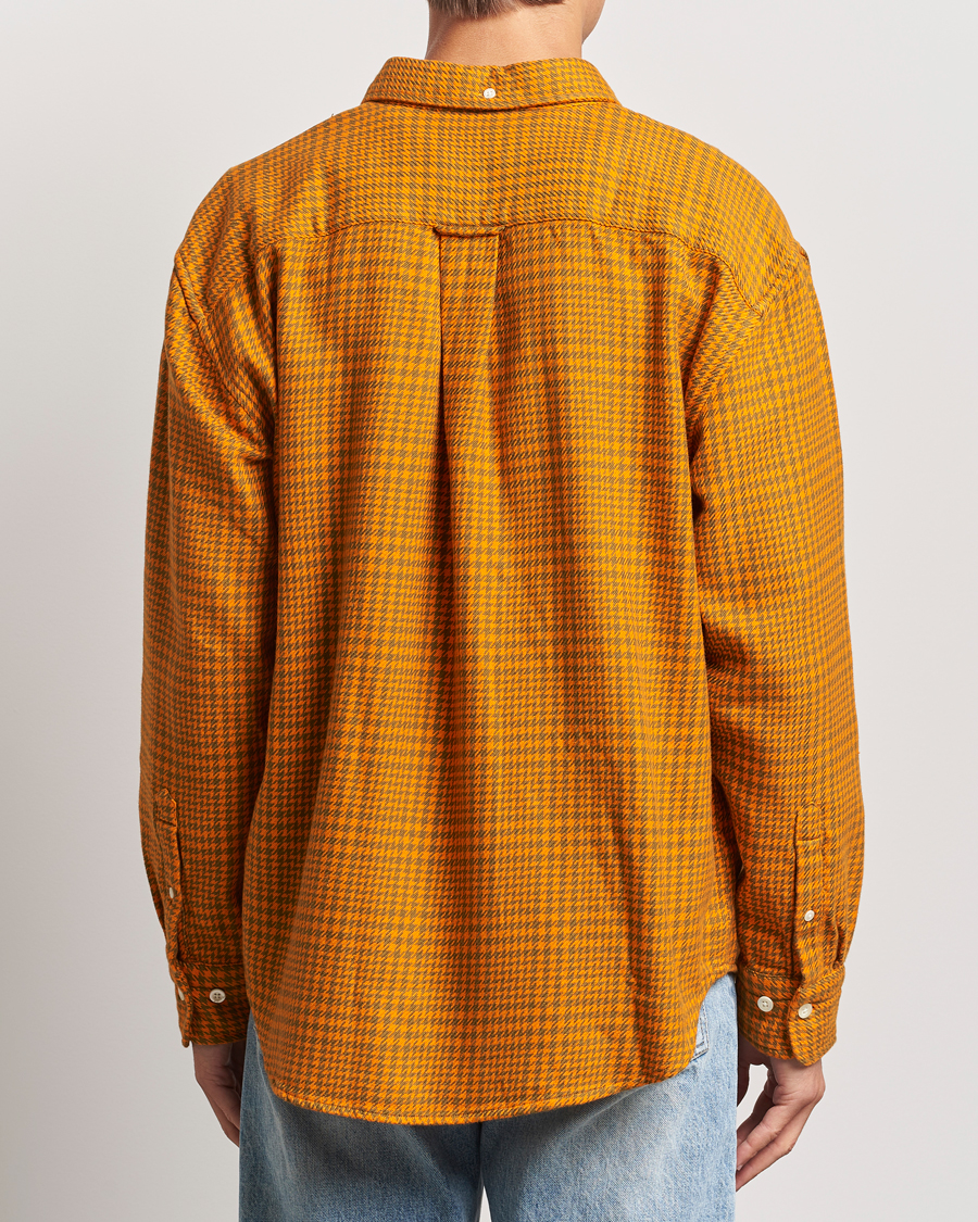 Mies | Kauluspaidat | GANT | Rel Houndstooth Shirt Sweet Orange
