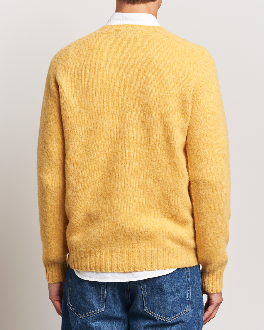 Mies | Puserot | Harley Of Scotland | Brushed Supersoft Lambswool Crewneck Marzipan