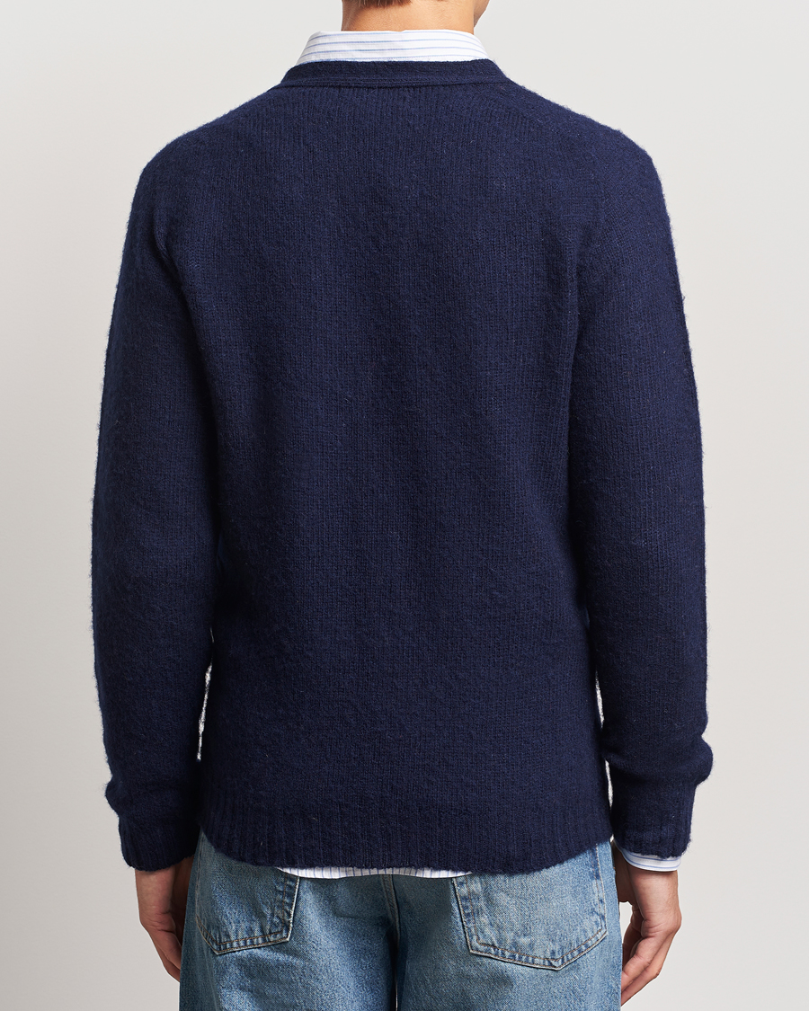 Mies | Puserot | Harley Of Scotland | Supersoft Lambswool Cardigan Navy