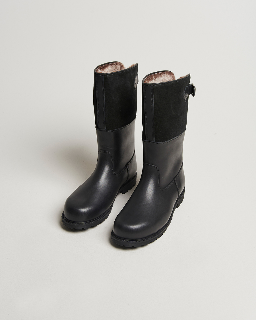 Mies | Ludwig Reiter Maronibrater Boot Black Calf/Suede Shaft | Ludwig Reiter | Maronibrater Boot Black Calf/Suede Shaft