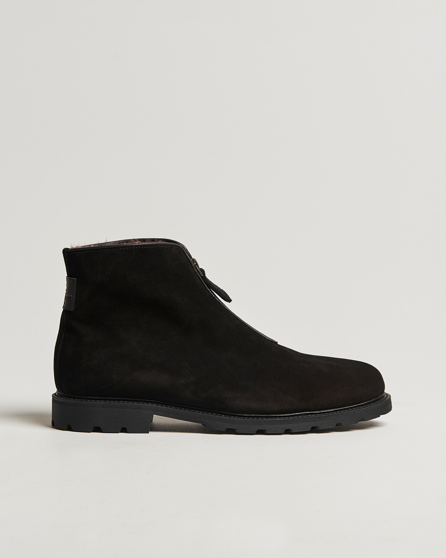Mies | Ludwig Reiter Après Ski Black Suede | Ludwig Reiter | Après Ski Black Suede