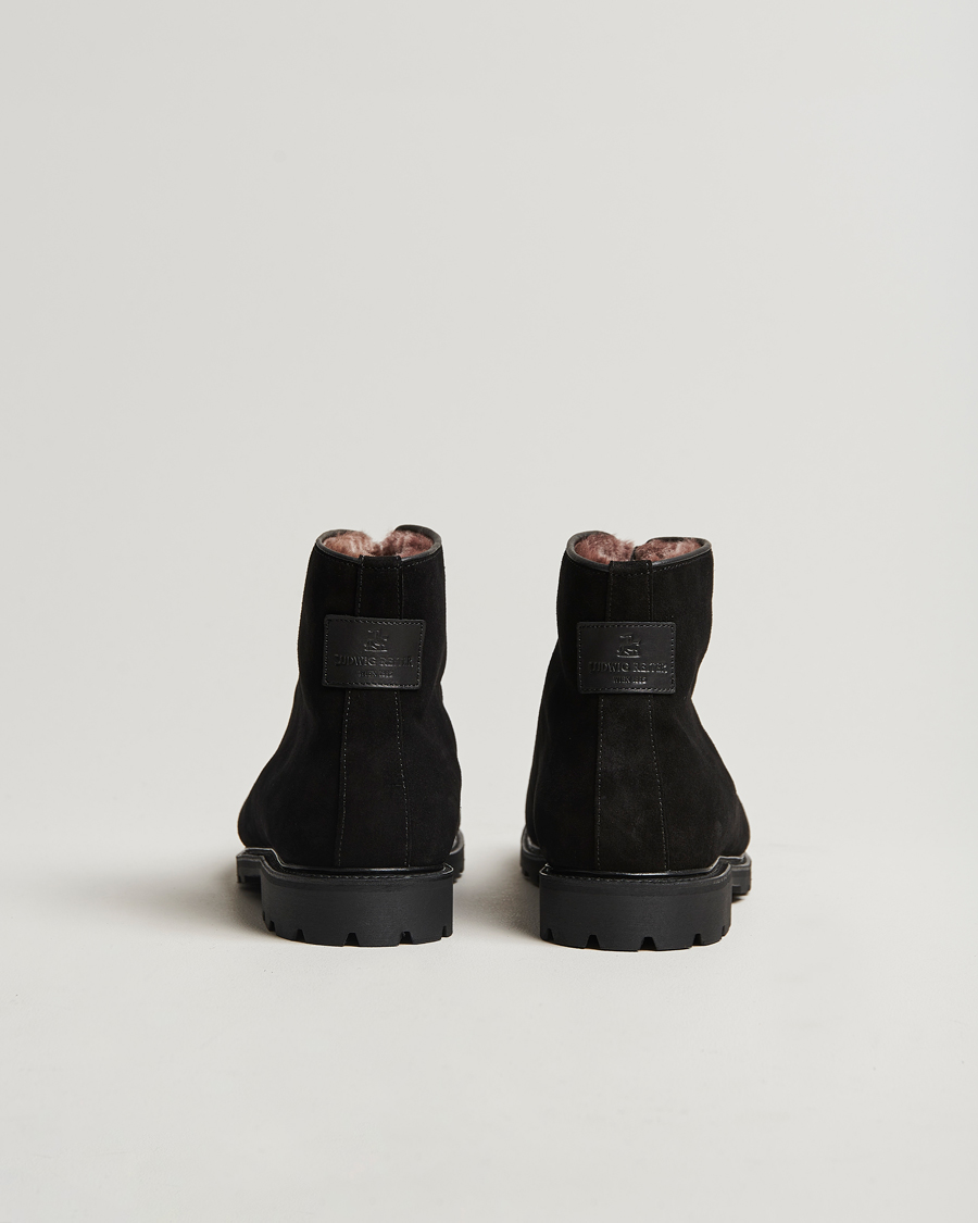 Mies | Ludwig Reiter Après Ski Black Suede | Ludwig Reiter | Après Ski Black Suede