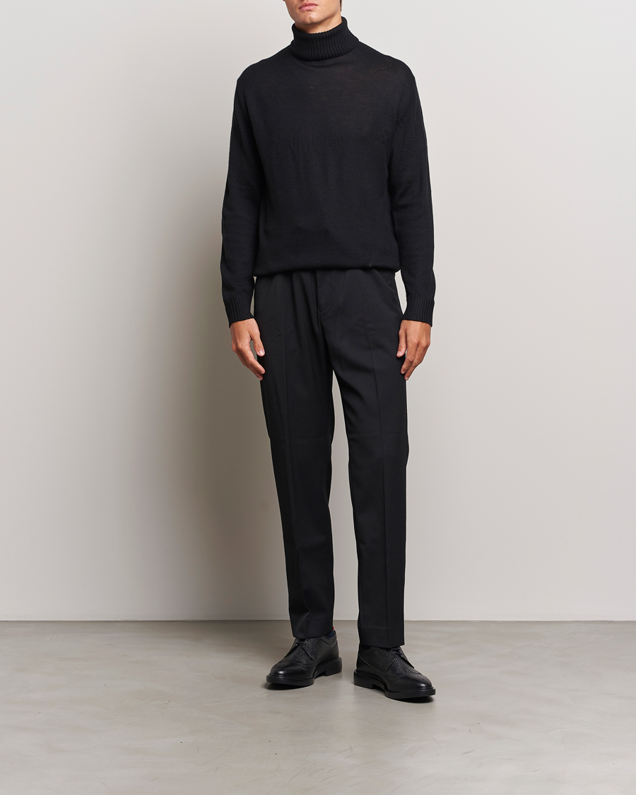 Mies | Puserot | Jil Sander | Virgil Wool Roll Neck Sweater Black