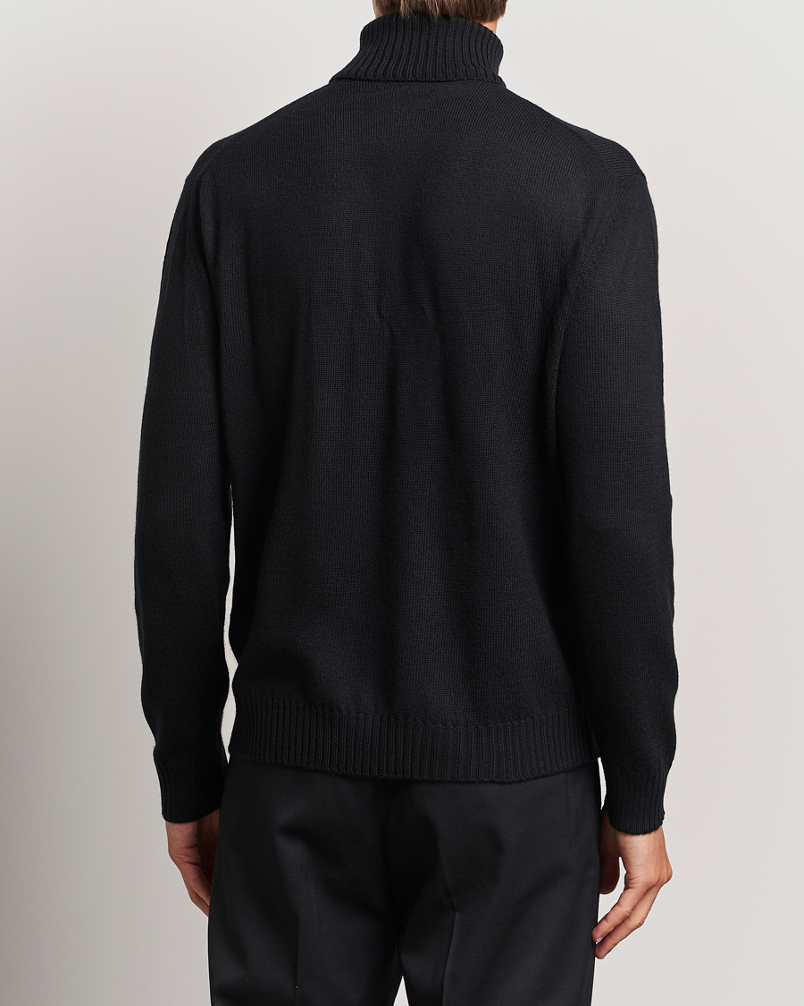 Mies | Puserot | Jil Sander | Virgil Wool Roll Neck Sweater Black