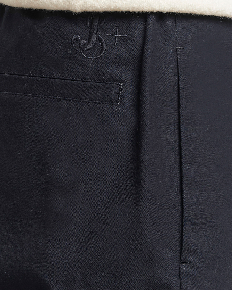 Mies | Housut | Jil Sander | Water Repellent Cotton Drawstring Pants Navy