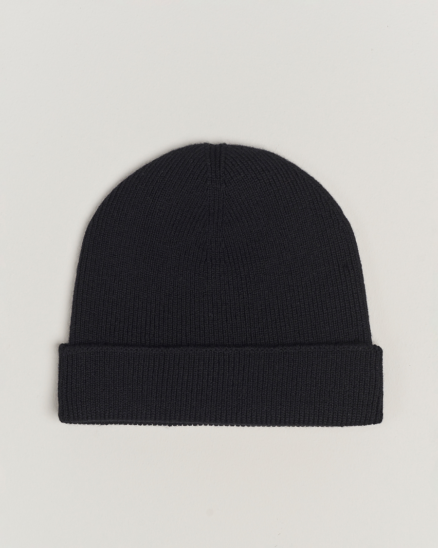 Mies | Jil Sander Merino Wool Rib Beanie Black | Jil Sander | Merino Wool Rib Beanie Black